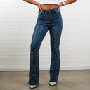 Small Blue Bella Rhinestone Flair bottom Jeans