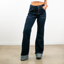 Small Jamelia Cuffed High Waisted Wide Bottom Jeans