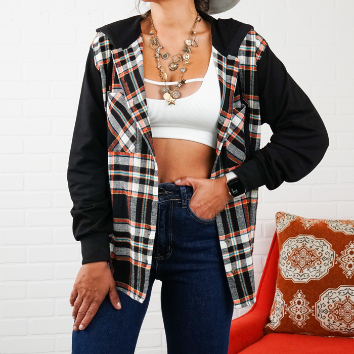 Button Up Oversized Hooded Flannel Bundle