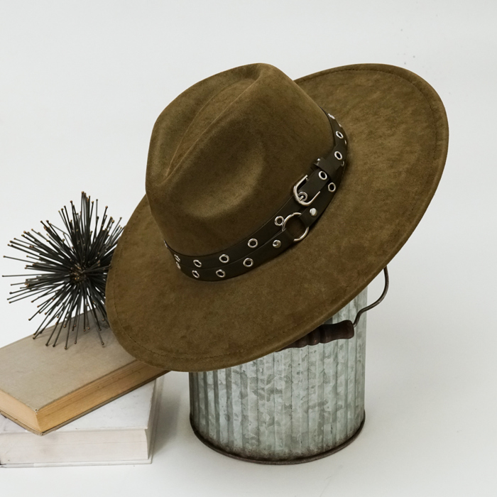 Stevie Buckle Strap Fedora Hat