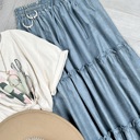 Large Blue LiLi Maxi skirt
