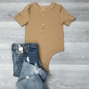 One Size Fits Most Mocha T-bodysuit
