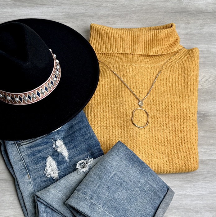 Claudia Turtle Neck Comfy Sweater