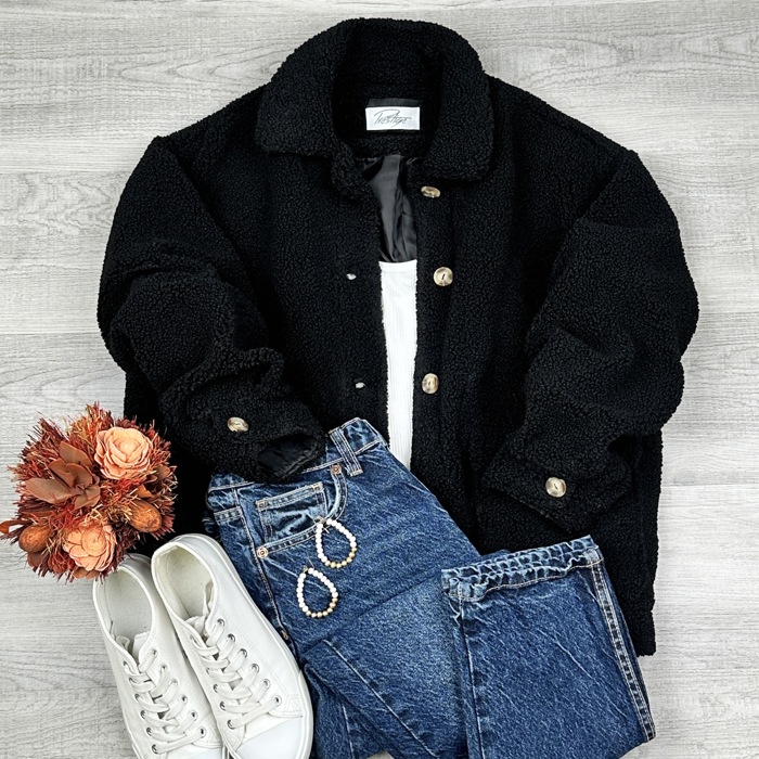 Sophia Oversized Sherpa Jacket