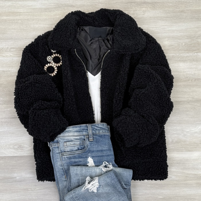 Julie Sherpa like Cozy zip up Jacket