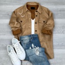  Suede Button Up Shacket