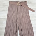 S-M Mocha Elena Buckle Pant