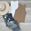  Staple Crewneck Ribbed Bodysuit