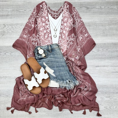 Mandala Tassel Kimono