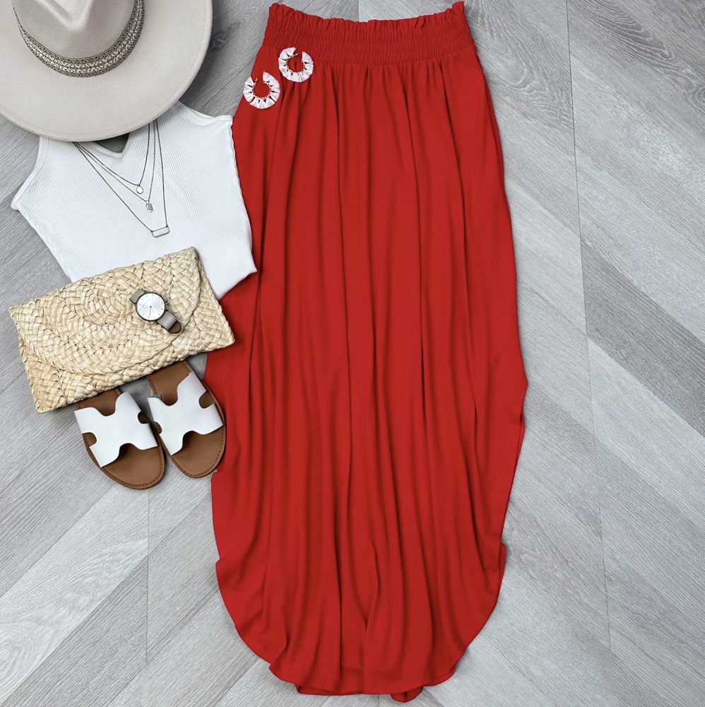 Comfy Pocket Maxi Skirt 