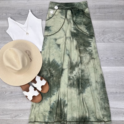 Luna Tie Dye Maxi Skirt