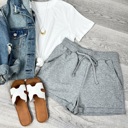 Small Gray Rachel Lounging Shorts