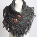 Charcoal Adi chunky knit scarf