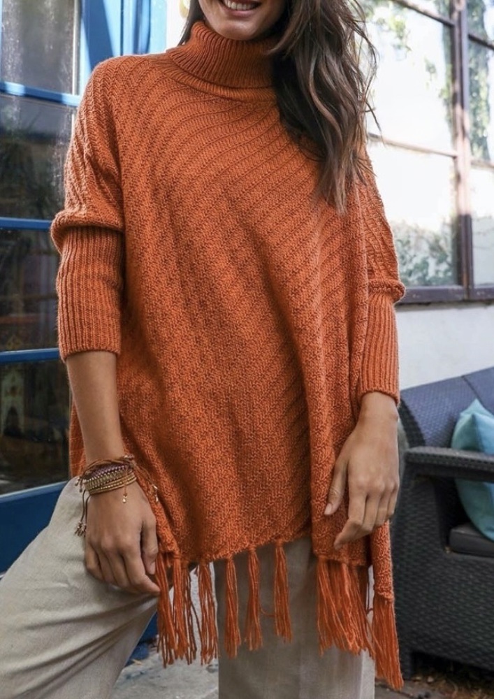 Elaine Poncho Sweater 