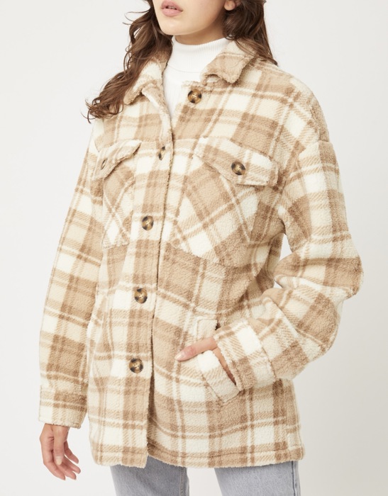 Sherpa checker Jacket