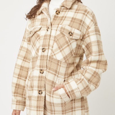 Sherpa checker Jacket