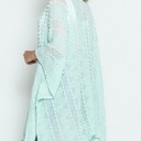 One Size Fits Most Mint Leesa Boho chevron Lightweight kimono
