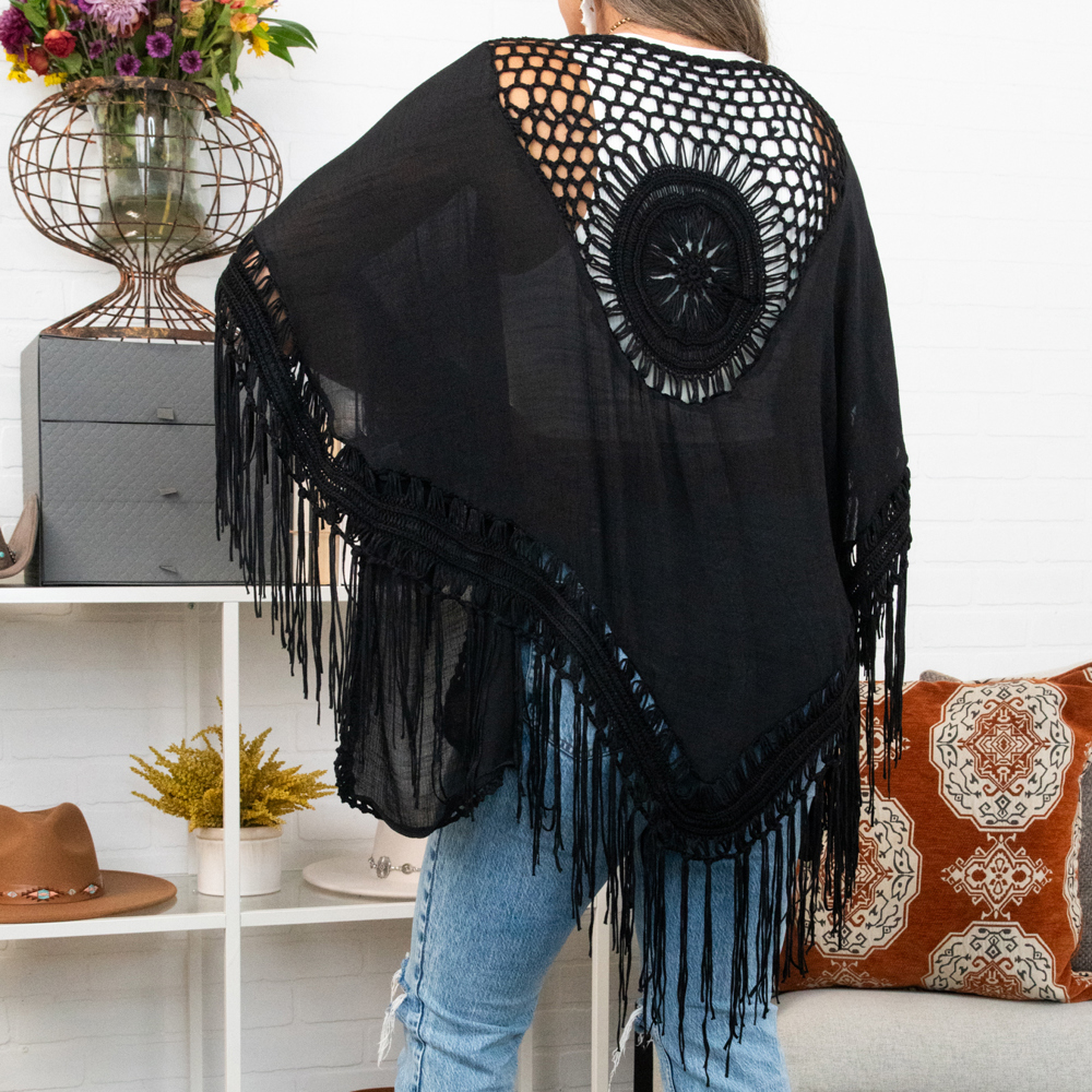 Medallion Boho Tassel Kimono