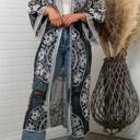  Nadia Mesh Embroidered Boho Lace Kimono