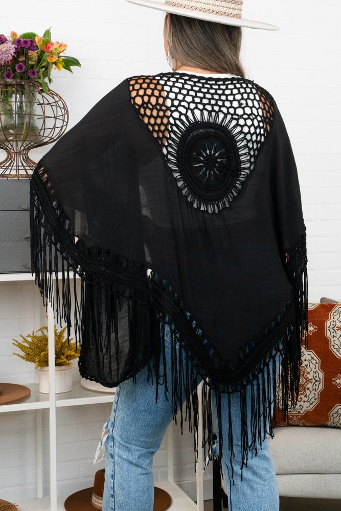 Medallion Boho Tassel Kimono