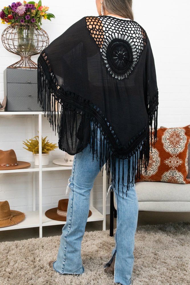 Medallion Boho Tassel Kimono