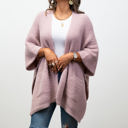 One Size Fits Most Lavender Monica Cozy Ruana W/ Pockets