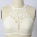 M-L Ivory Adeline Cutout Seamless Bralette