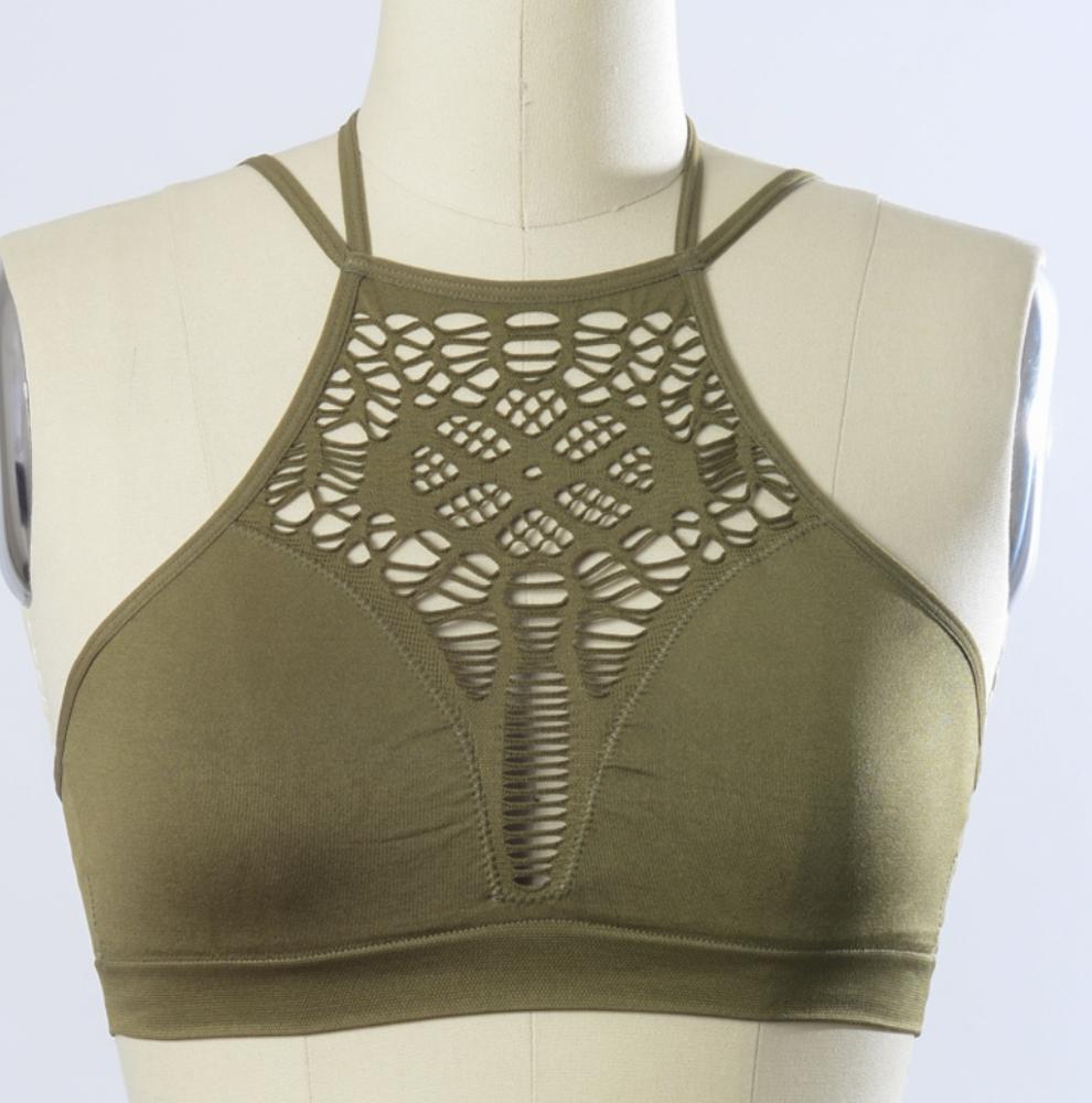 Adeline Cutout Seamless Bralette