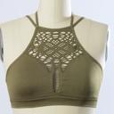 XS-S Olive Adeline Cutout Seamless Bralette