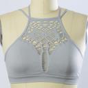 XS-S Grey Adeline Cutout Seamless Bralette