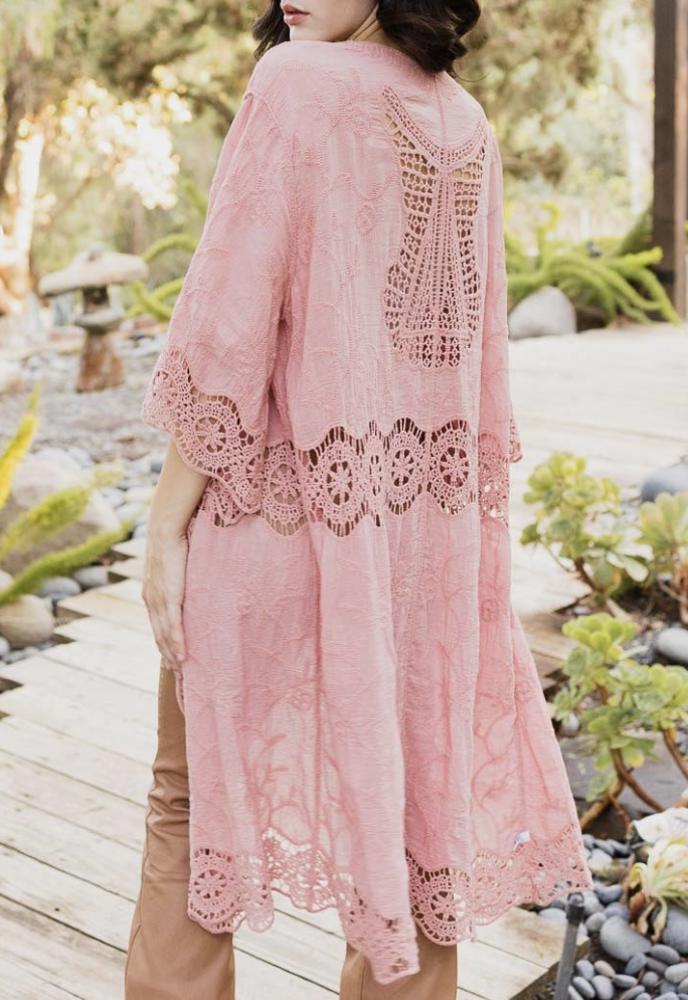 Kellie Embroidered Kimono