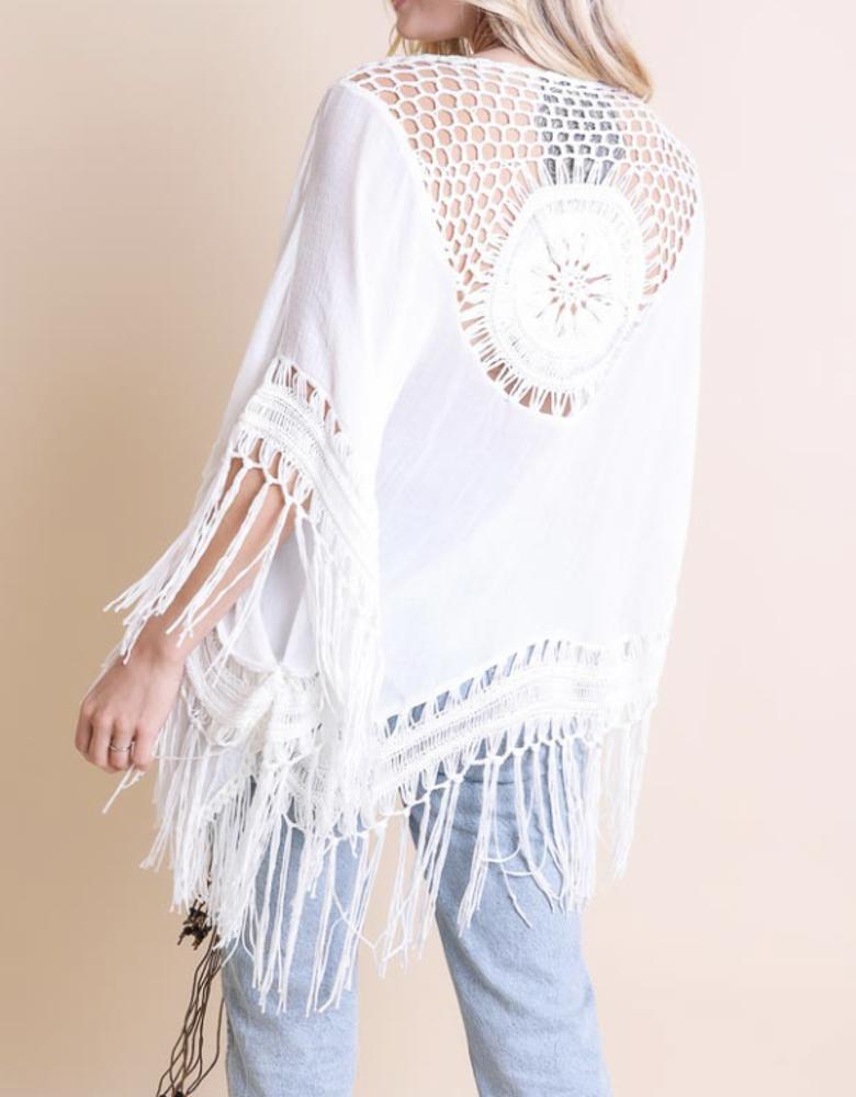 Medallion Boho Tassel Kimono