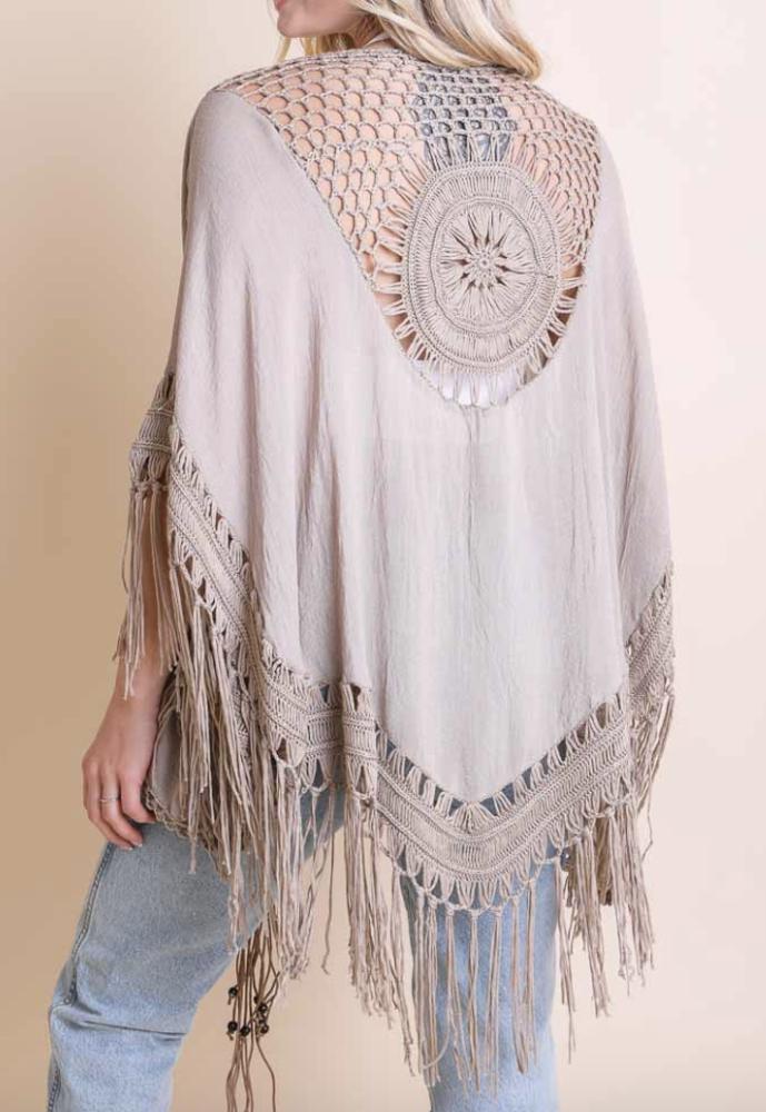 Medallion Boho Tassel Kimono