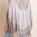 One Size Fits Most Mocha Medallion Boho Tassel Kimono