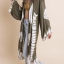  Vibrant Tie Dye Long Sleeve Kimono