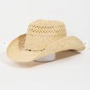  Lexie Beaded Rope Straw Braid Western Cowboy Hat