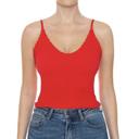 S-M Red Liliana Lettuce Edge Cami