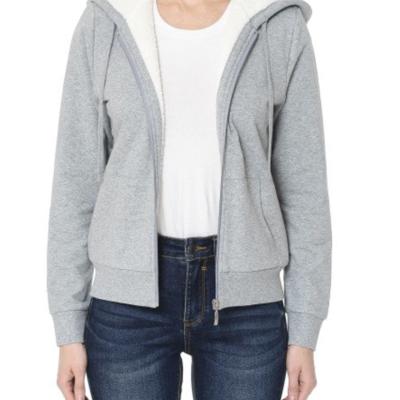 Sherpa lined Zip-up Hoodie