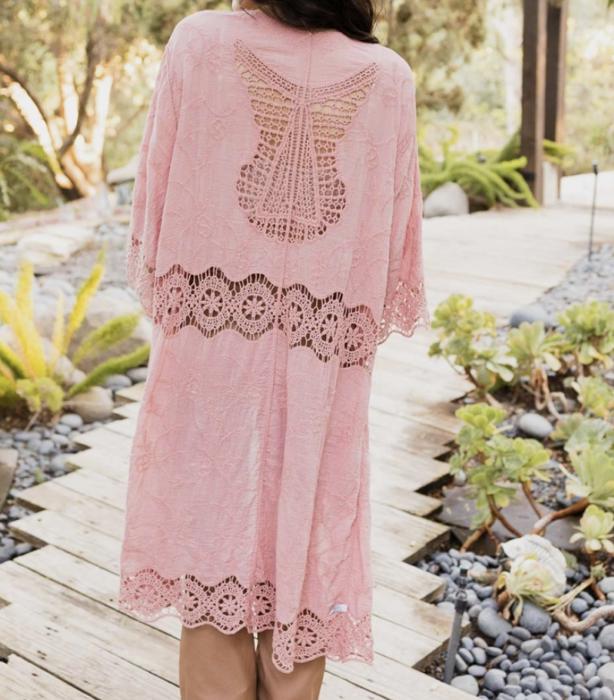 Breanna Embroidered Kimono