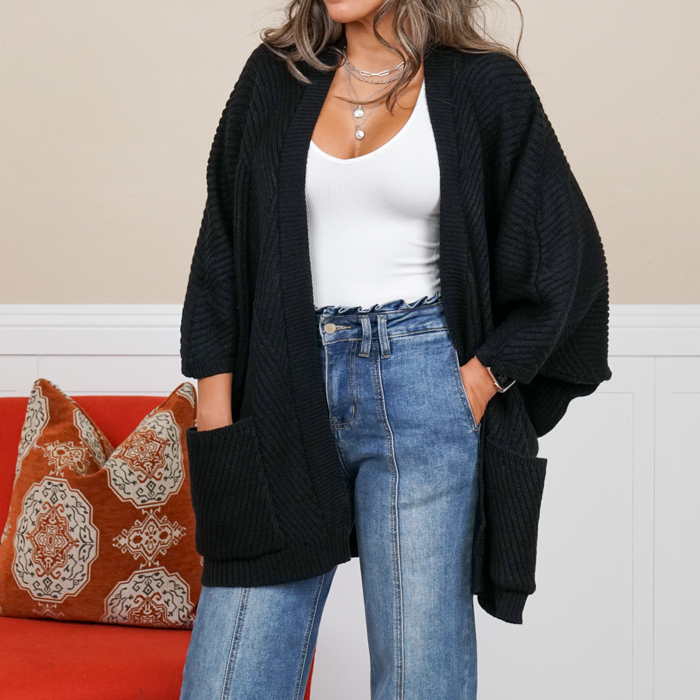 Catalina Ribbed Knit Cardigan