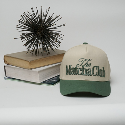 Matcha Club A-Frame Trucker Snapback Two-Tone Hat 