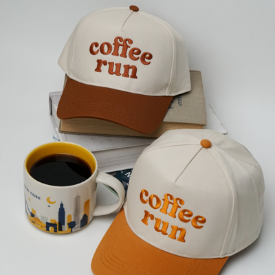 Coffee Run Snapback A Frame  Baseball Hat