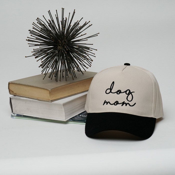 Dog Mom A-Frame Trucker Snapback Two-Tone Hat