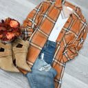 Medium Pumpkin Alexa Long Sleeve Button Up