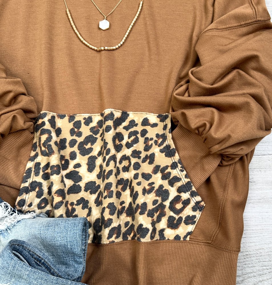 Alice Lightweight Leopard Print Hoodie