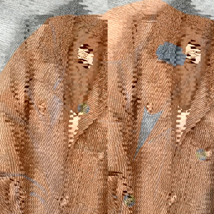 Aria oversized quilted lined corduroy jacket
