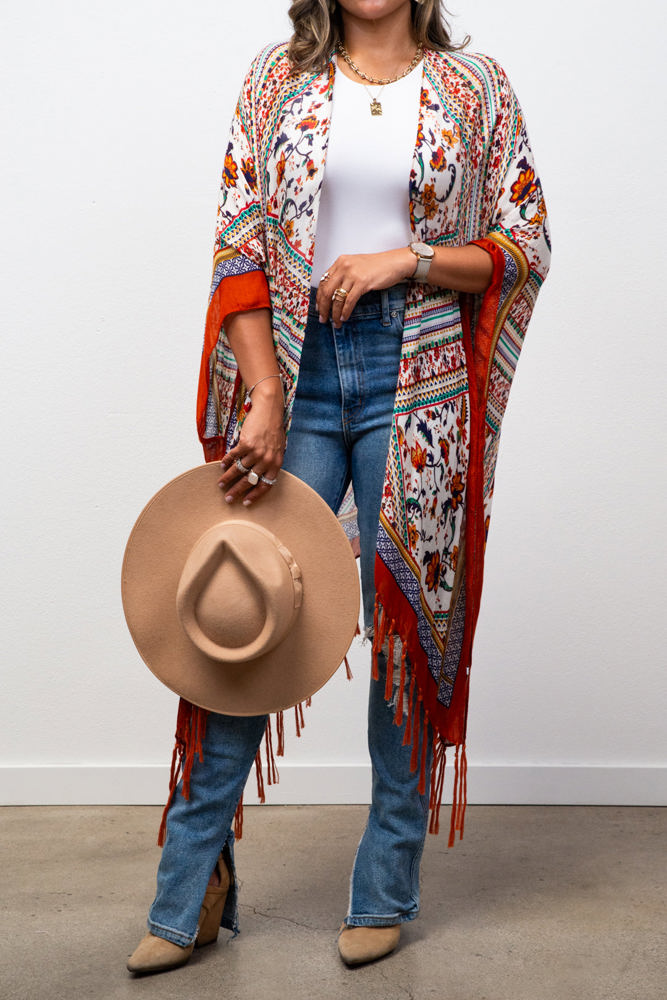 Bohemian Tassel kimono