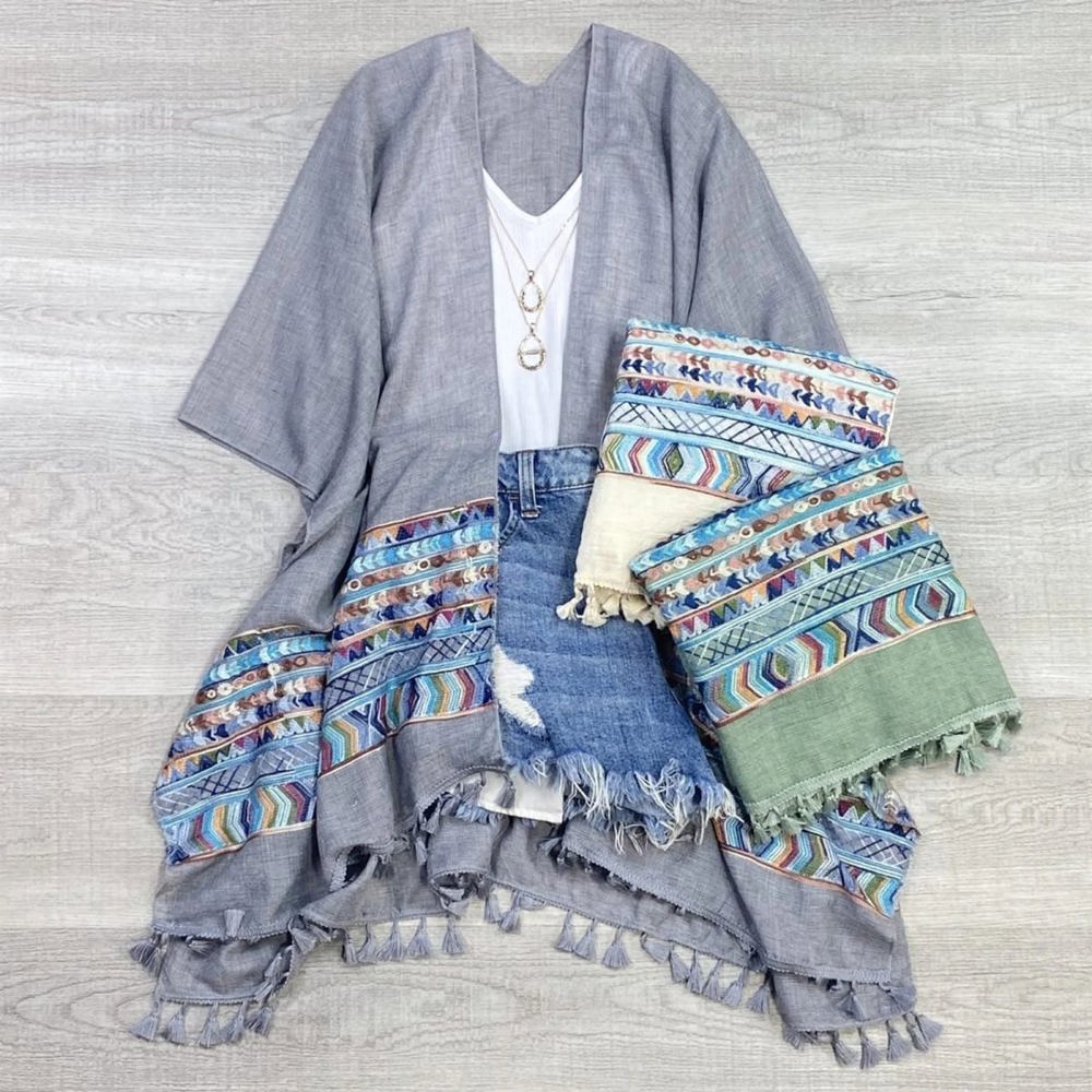 Brandie Tassel Kimono