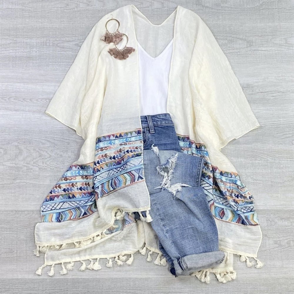 Brandie Tassel Kimono