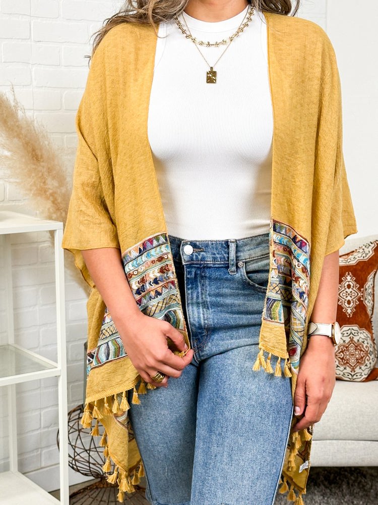 Brandie Tassel Kimono